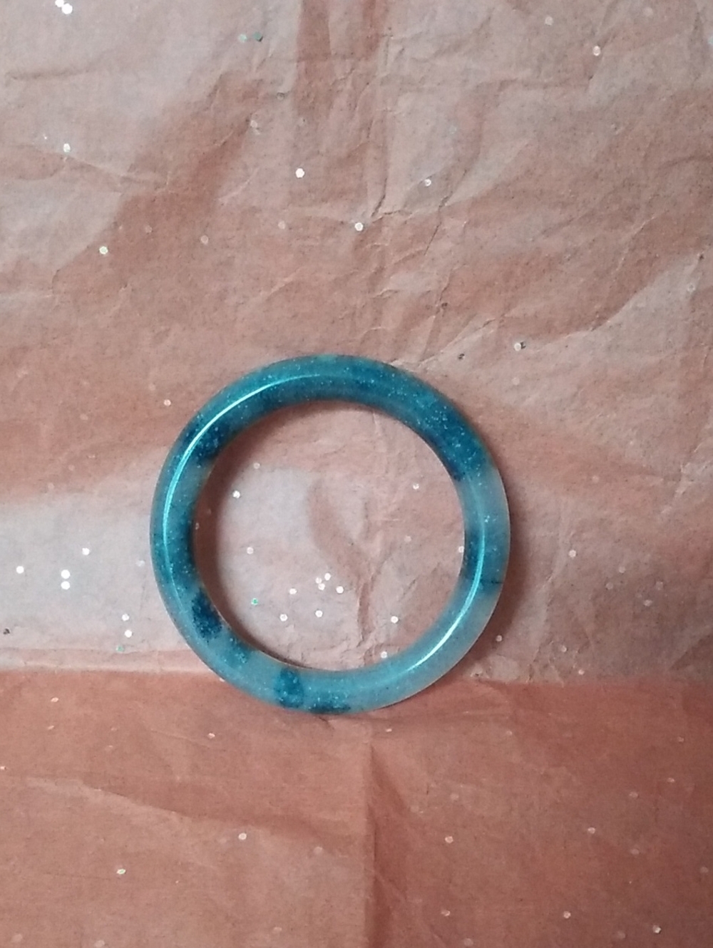 Deep Blue Gray Jade Bangle Bracelet